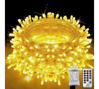 Laihur Fairy Lights Plug in, 22M/72ft 220 LED String Lights with 8 Lighting Modes Indoor/Outdoor Fairy Lights for Bedroom, Christmas, Halloween, Birthday (Warm White)