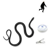 Laiiqi Snake Prank with String Clip,Golf Snake Prank Clip on Snake Prank Rubber Fake Snake with String Snake on a String Prank Fake Snake Prank Stuff for Chasing People and Teasing Friends (1 PCS)