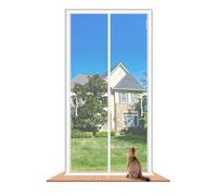 LAIJIANG Cat Screen Door, 110x220cm Reinforced Door Screen with Zipper