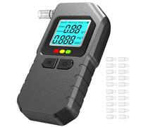 LAIJINYIKEJI Breathalyzer & Alcohol Tester with Two Sensors, Professional Promille Meter with Digital LCD Display, Portable Alcohol Meter for Personal and Professional Use