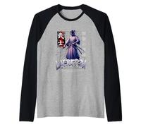 Laijutsu - Japan Japanese Sword Fighter Raglan Baseball Tee