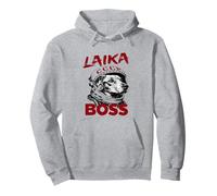 Laika Boss - USSR Soviet Space Dog CCCP Astronaut Vintage Pullover Hoodie