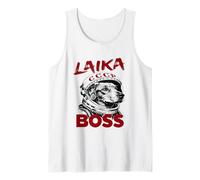 Laika Boss - USSR Soviet Space Dog CCCP Astronaut Vintage Tank Top