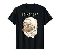 Laika Dog Sputnik Space Space Travel USSR T-Shirt