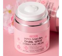 LAIKOU Sakura Dark Spot Corrector Cream, 2 x 50g, Niacinamide & Alpha-Arbutin Treatment for Face & Body, Reduces Hyperpigmentation, Sun Spots & Blemishes for Even Tone