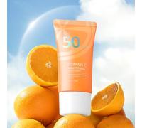 LAIKOU Vitamin C Face Sunscreen SPF50 PA++++, Daily Face & Body Sun Cream with Niacinamide & Shea Butter, UVA/UVB Protection, Lightweight, Non-Greasy Moisturiser for All Skin Types, 50g (Pack of 2)