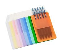 Laikoutd 10Pack Oxford Fabric Pen Cases with PVC Base for Essentials and Business Gifts in Multicolor Pen Holders Bag