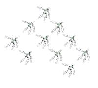 Laikoutd 10pcs Squid Jigs Lures Swivels Rotating Fishing Bearing Rolling Connecto Accessories