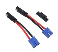 Laikoutd 16cm Length EC8 Connectors Cable 10AWG Silicone Cord For Motorcycle Batteries Charging Solar Panel