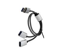 Laikoutd 1PC USB Host Power Port Y Splitter USB Adapter To 3/2 Port USB 2.0 OTGs USB Male Female Cable