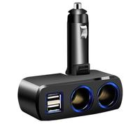 Laikoutd 2-Hole USB Car Charging Power Splitter 3.1A Car Charging With Two USB Outlets For Efficient Device Charging