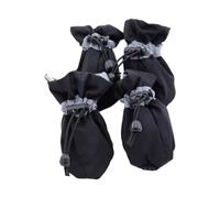 Laikoutd 2 Pair Dog Socks Protective Thick Grip Dogs Feet Covers Socks With Adjustable Drawstring For Outdoor Prevents Sliding Protective Dog Booties