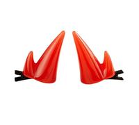 Laikoutd 2. Punk Devil Horn Barrette Headwear Strong Hold Clip For Anime Roleplay & Theme Party Costumes Cosplay Devil Horn Hair Clip