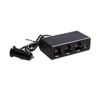 Laikoutd 24V To 12V Power Outlet 60W With USB Car Charging Adapter 3 Socket Cigarettes Lighters Splitter Adapter For Phone Tablet