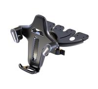 Laikoutd 360 Degree Rotatable Car Phone Mount for Compact Disc Slot Vibrations Resistant Silicone Pad Secures 4 to 7 Inch Mobile Devices Adjustable Car Phone Holder