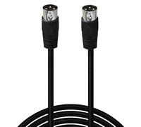 Laikoutd 3Pin Video Cable Wire Big Din Cord For Highly Auditory And Video Transmission With Straight Head High Current Transmission