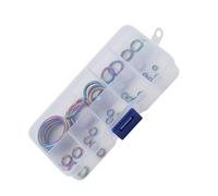 Laikoutd 40Pcs Colorful Fishing Rod Eye Ceramic Guide Rings Set Replacement Repair Accessories Family Fishing Essential