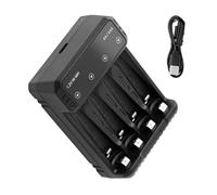Laikoutd 4Bay USB C Battery Charging Box For AA/3A Rechargeable Battery Intelligent Recognition With MultiProtection Features High Capacity AA Batteries