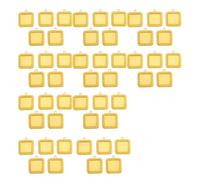 Laikoutd 50PCS Multifunctional Square Stand Suitable for Jewelry Displaying 20mm Time Gemstones Alloy Texture Design Exhibits Stand