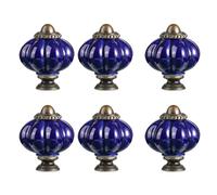 Laikoutd 6Pcs Ceramic Cabinet Knob Drawer Pulls Pumpkin Shape Furniture Decorative Handle for Kitchen Cupboard Wardrobe Enduring Ceramic Pumpkin Cabinet Handle
