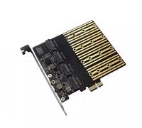 Laikoutd Adapter Card ASM1064 Chip with PCIeX1 Interfaced Expands Storage Capacity Up to 4 Drive PCIe Drive Expansion Card