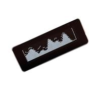 Laikoutd AK25664 Color Music Spectrum Clock Aluminum Housing With Upgraded Firmware And Input Option Color Screen Auditory Visualization Device