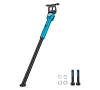Laikoutd Aluminum Alloys Side Rear Parking Rack Folding Bike Kickstand Stand Foot Brace Adjustable Cycling Kickstand Side Rear Rack Adjustable Cycling Equipment