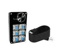 Laikoutd Clear Keycap Programmable Macro Keyboards 3key/4key/6key/8key Pad Easy Volumes & Brightness Adjustment Macro Keyboards