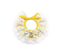 Laikoutd Cute Lace Princess Cats Collar Necklace Pet Accessories Puppy Kitten Collars With Small-bell Adjustable Pet Bib For Drool For Drooling Bible Covers For Girls Collar Cute