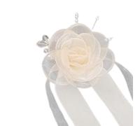 Laikoutd Decorative Wrist Flower For Woman Wedding Corsage Shirt Cuffs Wedding Dress Shirt Sewing Corsage For Proms Bracelets For Women