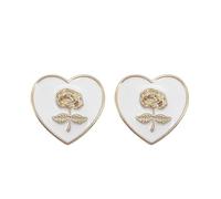 Laikoutd Delicate Flower Themed Headphone Headband Adornment Delicate Enameled Design Enhances Your Sound Gear Love Heart Headphone Ornaments