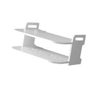 Laikoutd Double Layer Ventilated Wall Rack: Denial Drill Mount Slide Access Cable Management For Modern Telecommute Setup Unnecessary