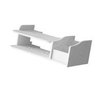 Laikoutd Double Layer Ventilated Wall Rack: Denial Drill Mount Slide Access Cable Management For Modern Telecommute Setup Unnecessary