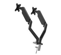 Laikoutd Duty Double Monitor Stand for 17-32inch Screens with Full Motion Articulating Arms Desk Mount Monitor Arm