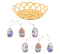 Laikoutd Easters Eggs Hanging Decors Set Adds Pleased Touch To Celebration With Handmade Craftsmanship And Bright Color User Friendly Easters Decors