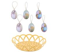 Laikoutd Easters Eggs Hanging Decors Set Adds Pleased Touch To Celebration With Handmade Craftsmanship And Bright Color User Friendly Easters Decors