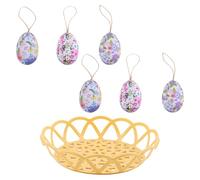 Laikoutd Easters Eggs Hanging Decors Set Adds Pleased Touch To Celebration With Handmade Craftsmanship And Bright Color User Friendly Easters Decors