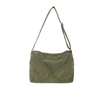 Laikoutd Fashion Forward Corduroy Messenger Bag With Zipper Closure Perfect For Fashion Conscious Individuals Travel Bag
