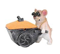 Laikoutd Fashionable Personality Trend Ashtray Resin Creative Decoration Cute PuppysModern Simple Household Windproof Home Gadget Resin Office Tearooms Club Home Decorations Anti- With Lid