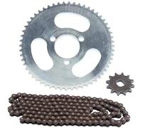 Laikoutd Finish Operate Chain Set with 55T Back Gear 12T Front Gear and 146 Associations Produced From Heavy Duty Steel for Cart Tiny Motorbike Chain Operate