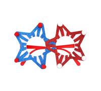 Laikoutd Fourth Of July Glasses Red Blue And White Flag Prints Glasses For Independence Day Parties And BBQs Flag Color Glasses