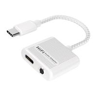 Laikoutd High Resolution Sound Charging USB C Adapter 3.5mm Headphone And Charging Adapter For Effortless Listenings Powering Up Type C