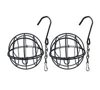 Laikoutd Iron Bird Feeder For Outdoor Hanging Large Capacity Wild SquirrelProof Feeders For Backyard Home Garden Hollow Bird