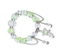 Laikoutd Lightweight Stretch Beautiful Beaded With Star And Moon Charm Wristchain Fashion Accessories For Everyday Wear Casual And Formal Jewelry