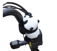 Laikoutd Lovely Panda Handlebars Decoration Handlebars Ornament for Bikes & Motorcycles Cotton Sponge Component Easy Installation Soft Bear Bike Accessory