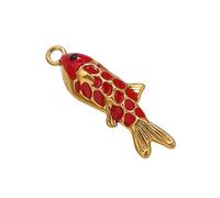 Laikoutd Multicolored Metal Fish Pendant Craft Accessory for Unique Bracelets Creations Bag Charms for Handbags
