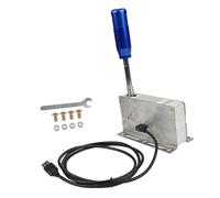 Laikoutd PC Racing Sequential Shifter Fast Speed Response Aluminum Alloy Gear Shifter Controller Compatible For Major Wheel Adjustable Mount Racing Kit