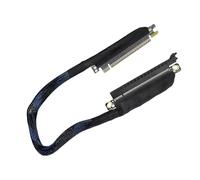 Laikoutd PCIe5.0 X16 Risers 180Degree Left Exit Left Entry Graphics Card Extension Cable Braide Shield For Enhances Cooling