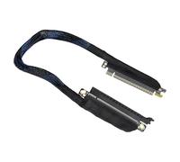 Laikoutd PCIe5.0 X16 Risers 180Degree Left Exit Left Entry Graphics Card Extension Cable Braide Shield For Enhances Cooling