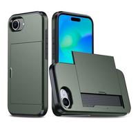 Laikoutd Phone Case Sleeve Skin Housing With Card Storage Slot & Slide Door Access Double Layer Shock Absorption For Everyday Use Wallet Cover